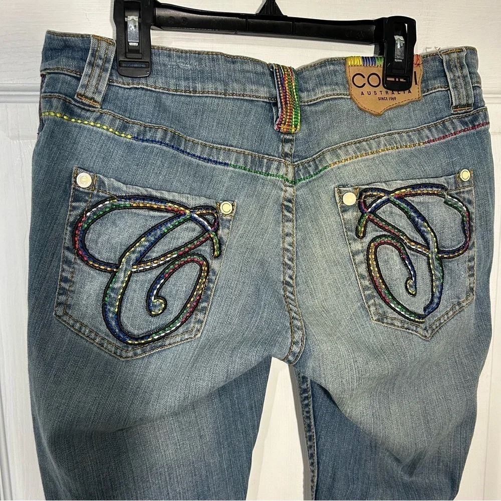 COOGI Australia Colorful embroidered womens denim jeans size 7/8. - Picture 7 of 16